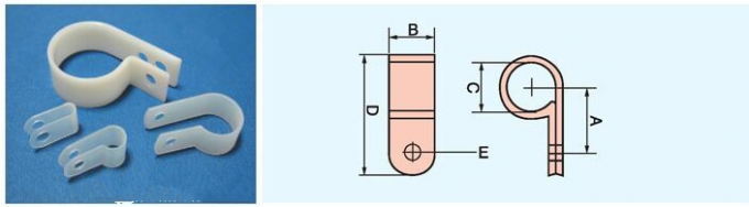 Το αδιάβροχο καλώδιο καλωδίων τύπων Nylon66 Ρ ψαλιδίζει τον ηλεκτρικό σφιγκτήρα καλωδίου μέγεθος 1/8 - 1 ίντσας